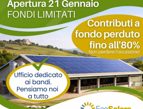 Bando Agrisolare 2026: contributi a fondo perduto fino all’80%