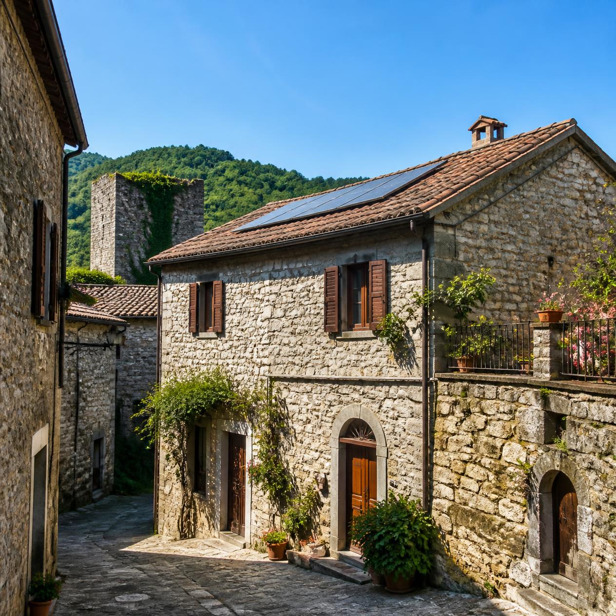 ECOSOLARE- casa borgo lunigiana ia