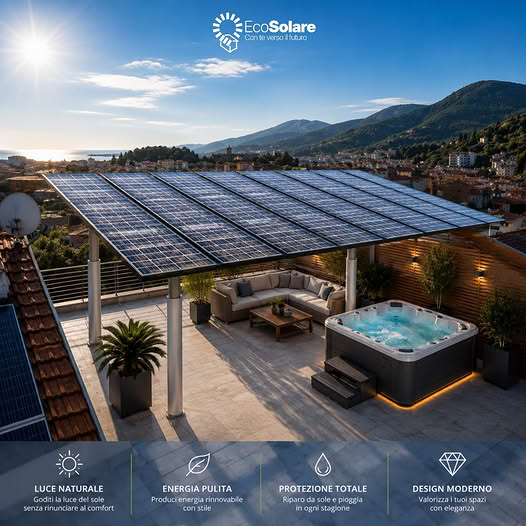 ECOSOLARE- pensilina con grafica