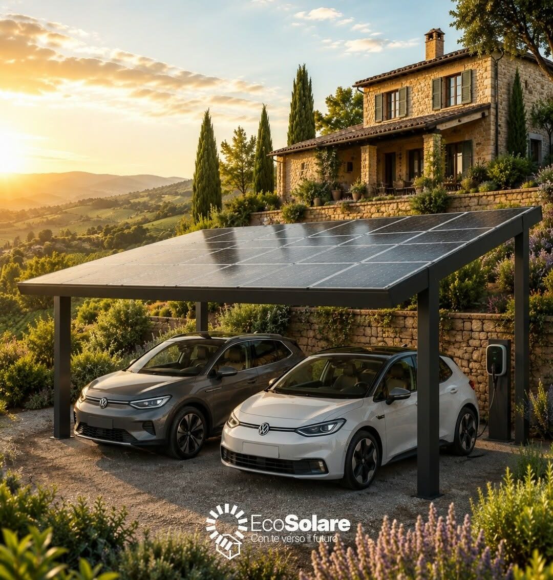 ECOSOLARE- pensiline fotovoltaiche per auto